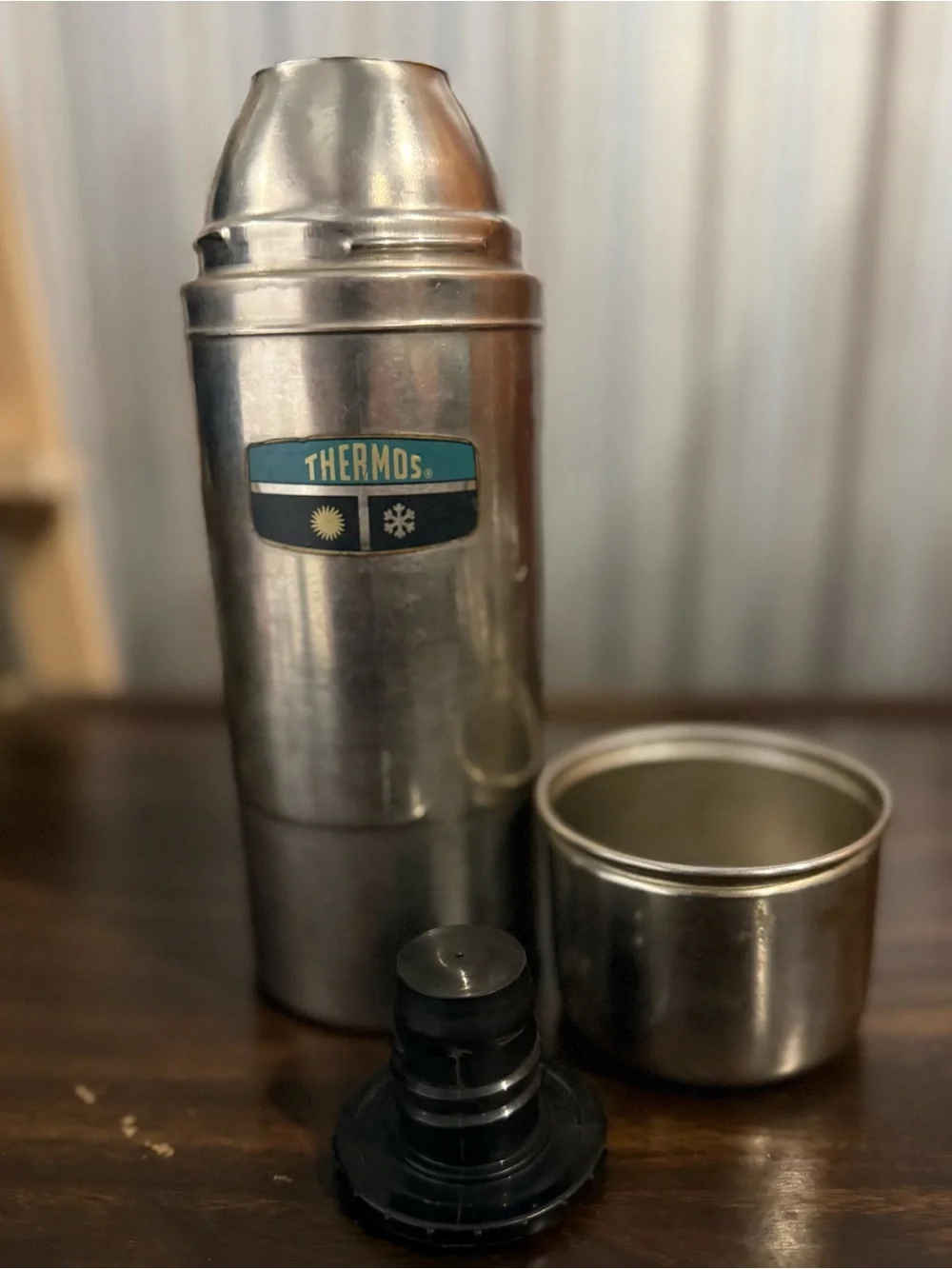 Vintage Thermos King Seeley Stainless Steel Vacuum Bottle Quart 24645